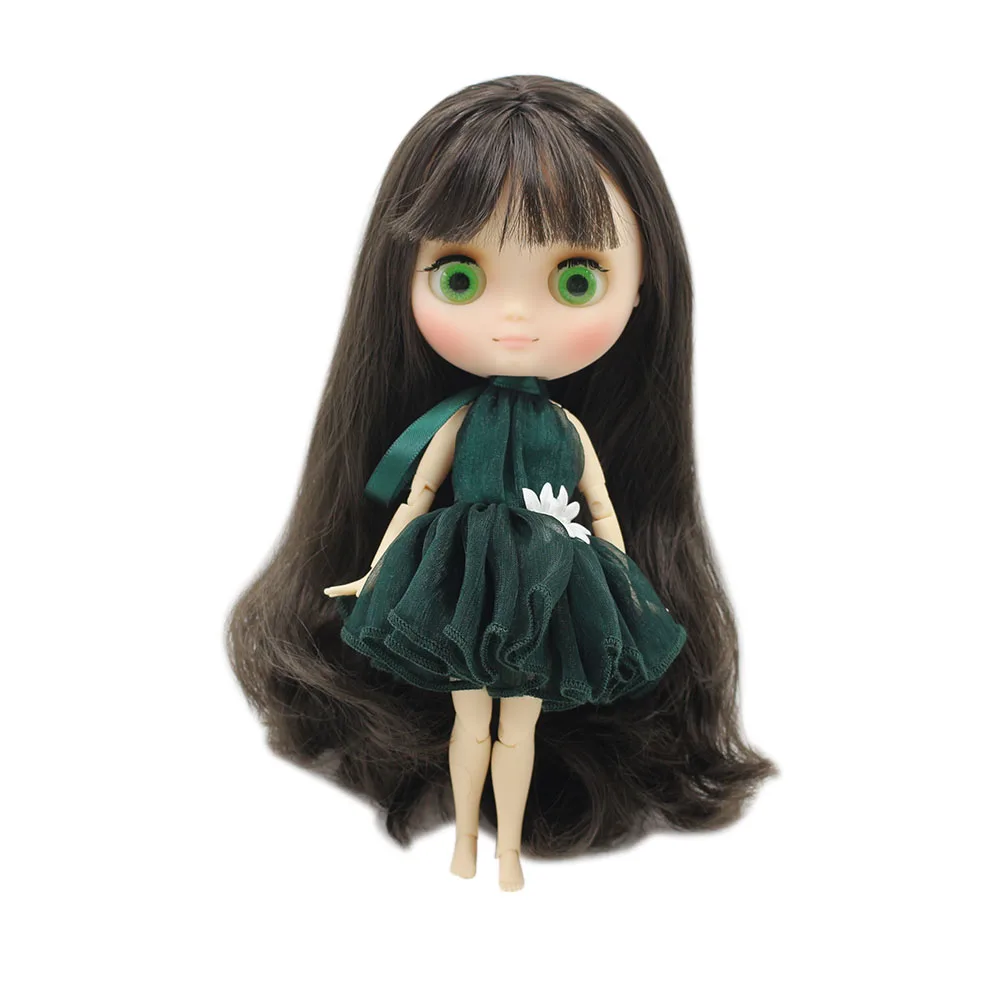 

DBS Nude middie blyth joint doll Black hair Transparent face suitable DIY gift for girl like the icy doll middle blyth