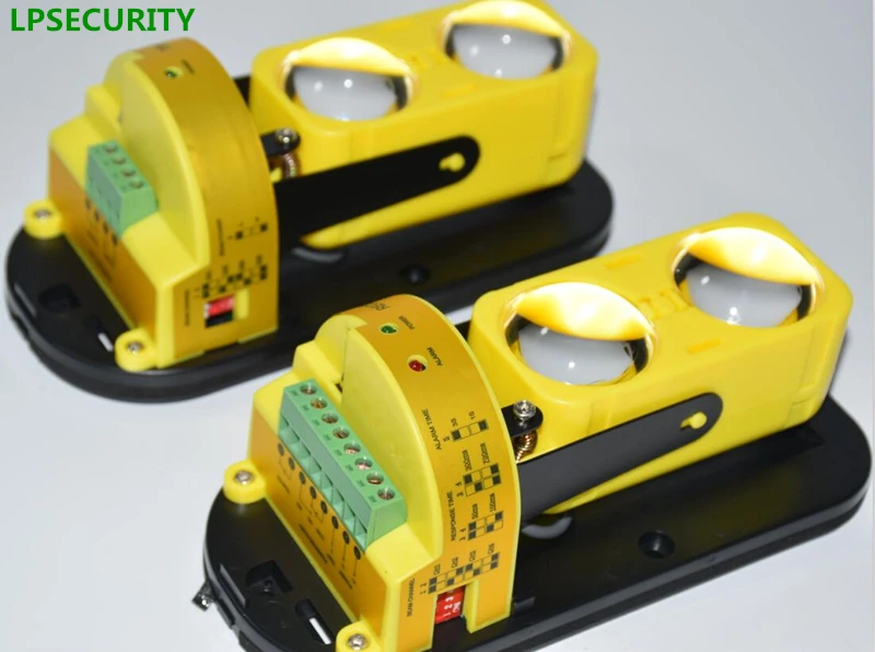 2 beam 30 to 100m LED alignment Active Infrared Beam Sensor Barrier Detector alarm perimeter protection