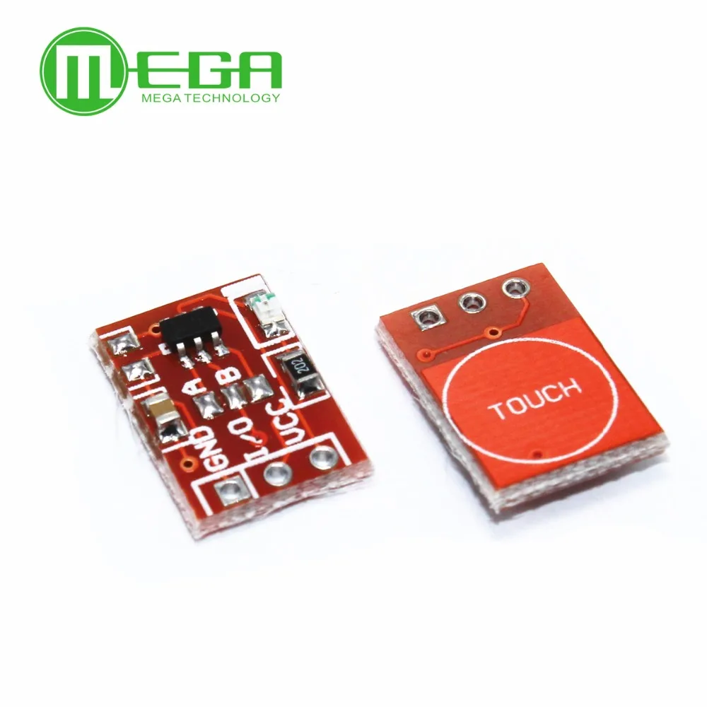 5pcs TTP223 Touch button Module Capacitor type Single Channel Self Locking Touch switch sensor