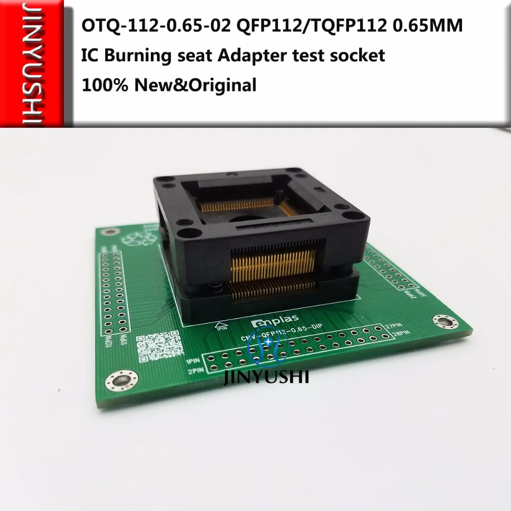 Opentop 100%New&Original ENPLAS OTQ-112-0.65-02 QFP112/TQFP112 0.65MM IC Burning seat Adapter test seat Test Socket test bench