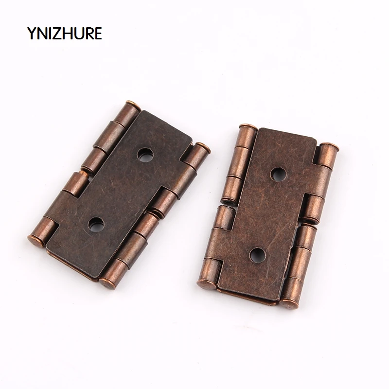 20pcs antique furniture Silk hinges jewelry box hinges retro jewelry Retro Style Double Acting Folding Screen Hinge Bronze Tone