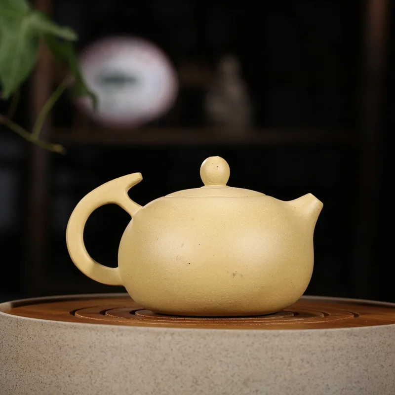 200cc Yixing China Section  Mud Purple Teapot Handmade Xishi Teapot Beautiful Depicting Flowers And Birds Free Shinpping