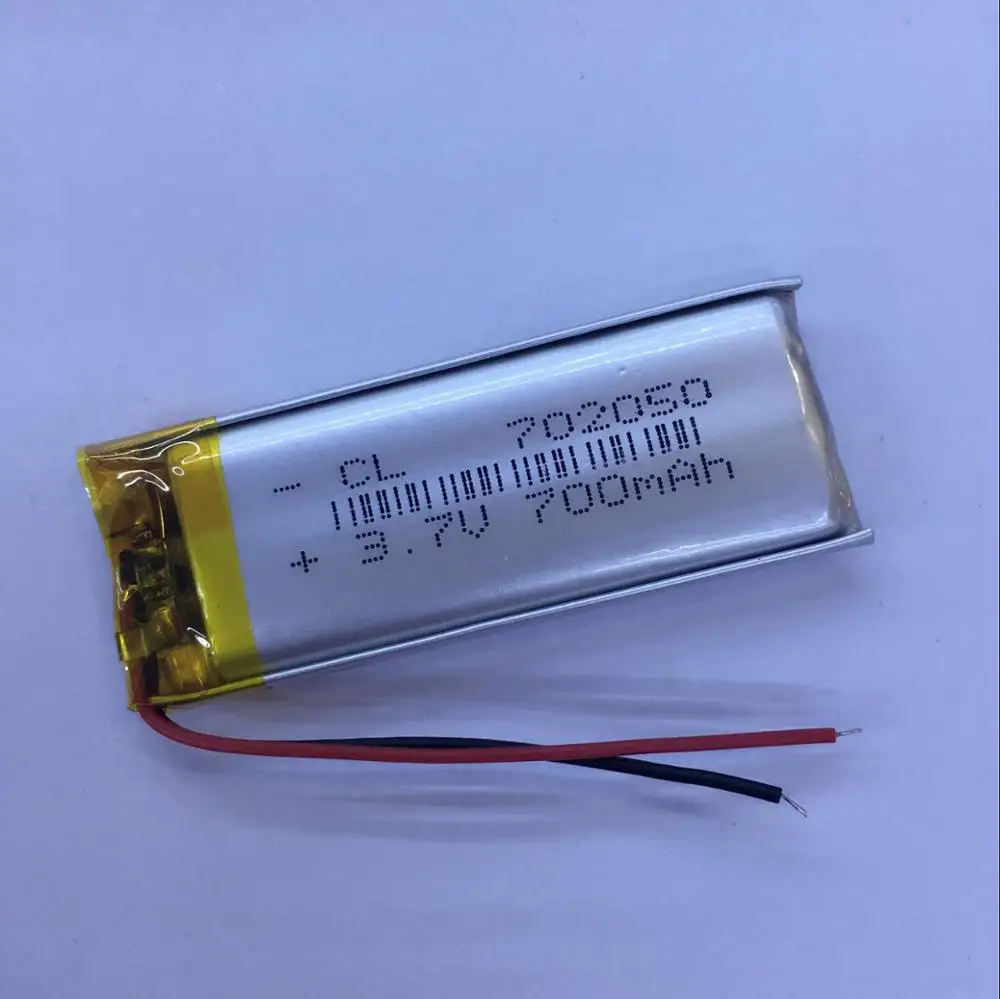 Bateria polímero de lítio 702050 mah 3.7v, fone de ouvido bluetooth, produtos digitais, bateria dedicada v recarregável li-ion