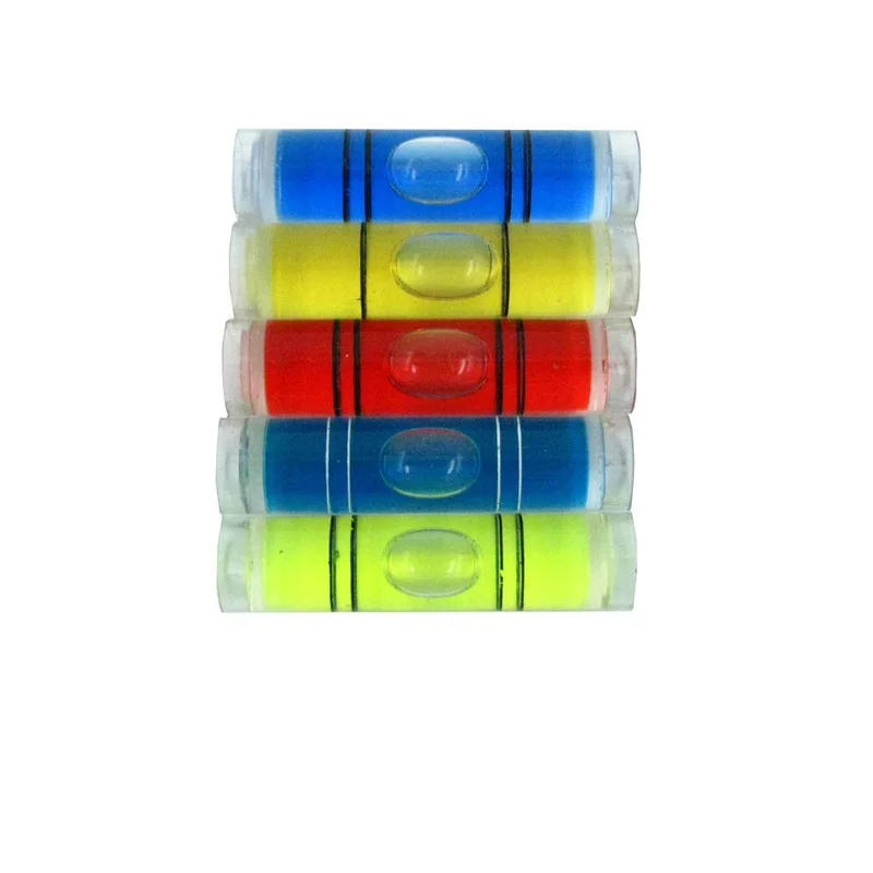 Cylindrical Bubble Levels Plastic Tube Vials Mini Spirit Level for Photo Frame 9.5*40 mm (5 piece/lot)