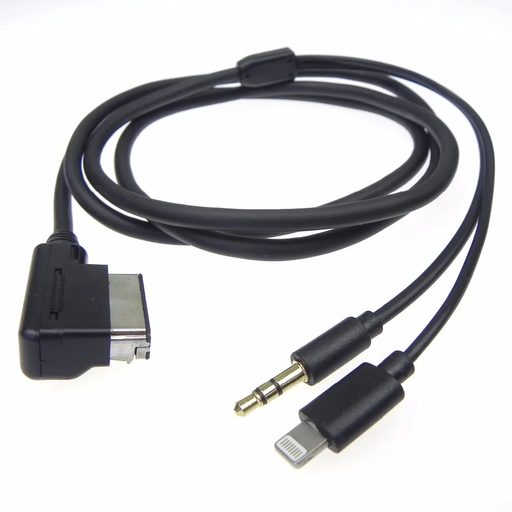 1pcs High Qualty For Audi A3 A4 A5 A6 A8 MDI AMI MMI Music AUX Audio Charging Cable Phone 5 5s 6