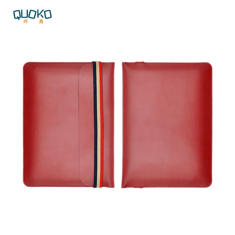 Laptop bag case Microfiber Leather Sleeve for 2017 2018 MacBook Pro Retina & Air 12 13 15 Coloured elastic band Style sleeve