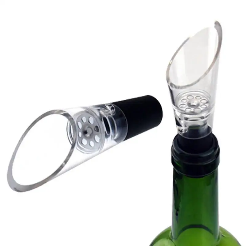 New Silicone Aerators Decanting Aerating Filter Aerator wine pourers Bar tools pourers with OPP packaging LX6804