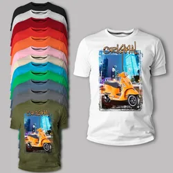 T-Shirt 243 Vespa Gts 300 Sporter  Yellow Motorcycle Classic Vintage Men 2019 Fashion Men Hot Sale  T Shirt Fashion Cool Shirts