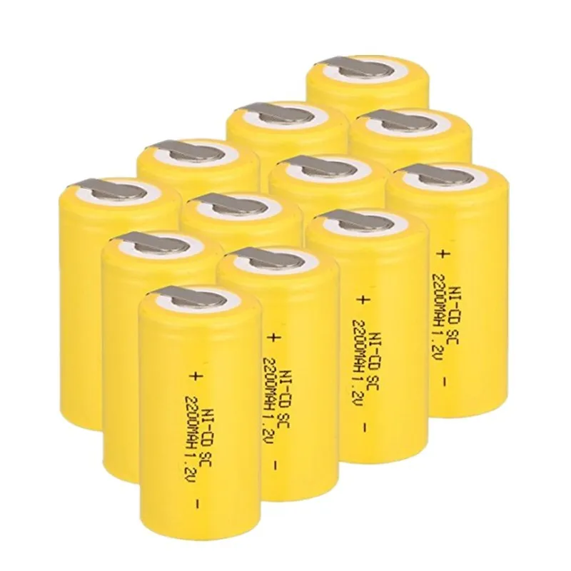 Baterias recarregáveis do cd do ni da bateria de sc 2200mah 1.2v de soravess 2-10 pces para makita bosch hitachi metabo dewalt para ferramentas elétricas