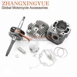 100cc Cylinder Kit & Crankshaft & Cylinder Gasket & Cylinder Head for APRILIA SR 100 SCARABEO 100 52mm/14mm