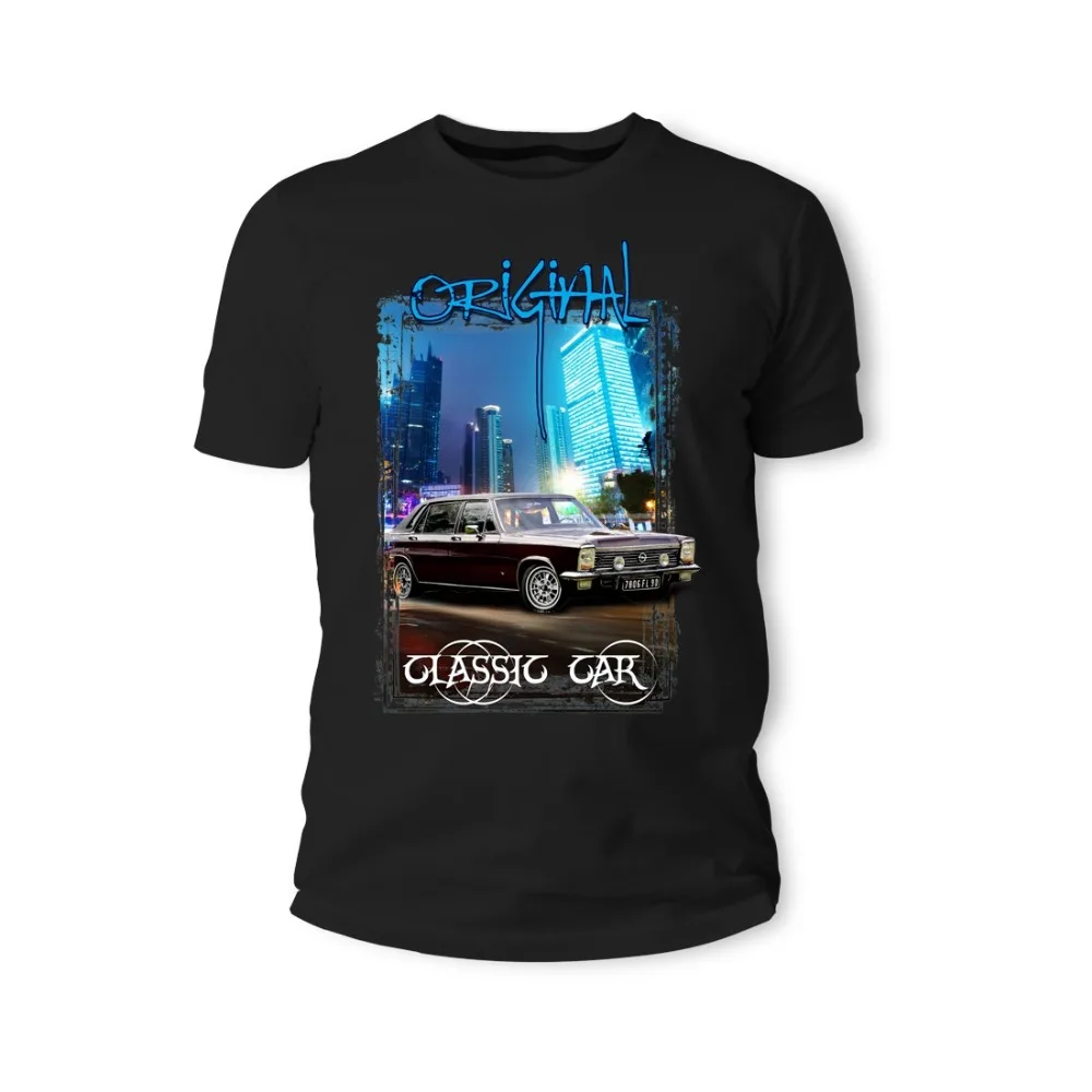 T-Shirt Opel Diplomat Classic Lila Schwarz Auto New 2019 Popular Famous Brand Brand High-Quality O Neck Shirt