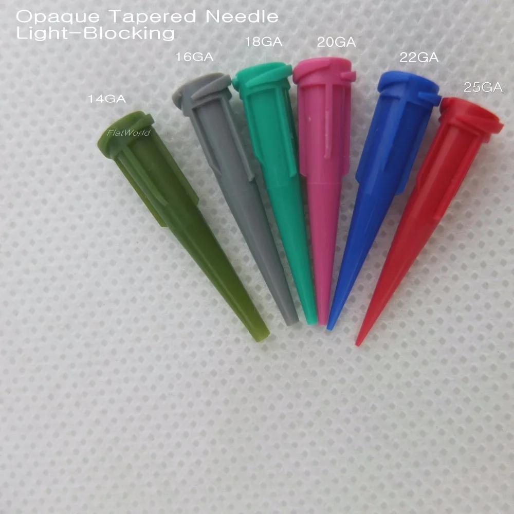 100PCS/LOT opaque Tapered Needle/  Plastic Conical Fluid Smoothflow Dispense Tips