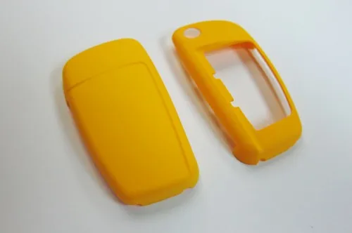 

Yellow Remote Flip Key Cover Case Skin Shell Cap Fob Protection Hull S Line for Audi A3 A4 A6 Q5 Q7 TT R8