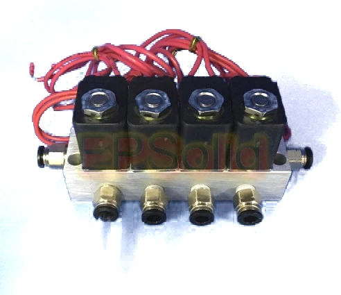 

Free shipping 4pcs/set Manifold Valve Connect Pipe O.D 4mm 6mm 8mm 10mm 12mm Pneumatic Direct Act Solenoid Valve Gas 2V025-06