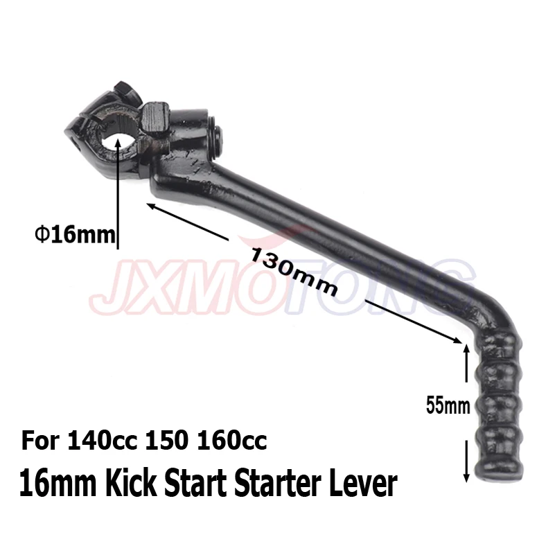 16mm Kick Start Starter Lever For 140cc 150 160cc Chinhese Pit Dirt Motor Bikes Engine Lifan YX YCF SDG SSR