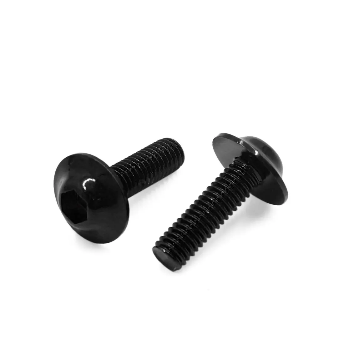 X Autohaux 6PCS 15PCS M6 x 20mm Hexagon License Plates Fairing Bolts Screws Black for Motorcycle, 6 Pack