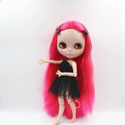 

Blygirl Blyth doll Nude dolls pink straight hair joint body doll 19 joint DIY doll can change makeup