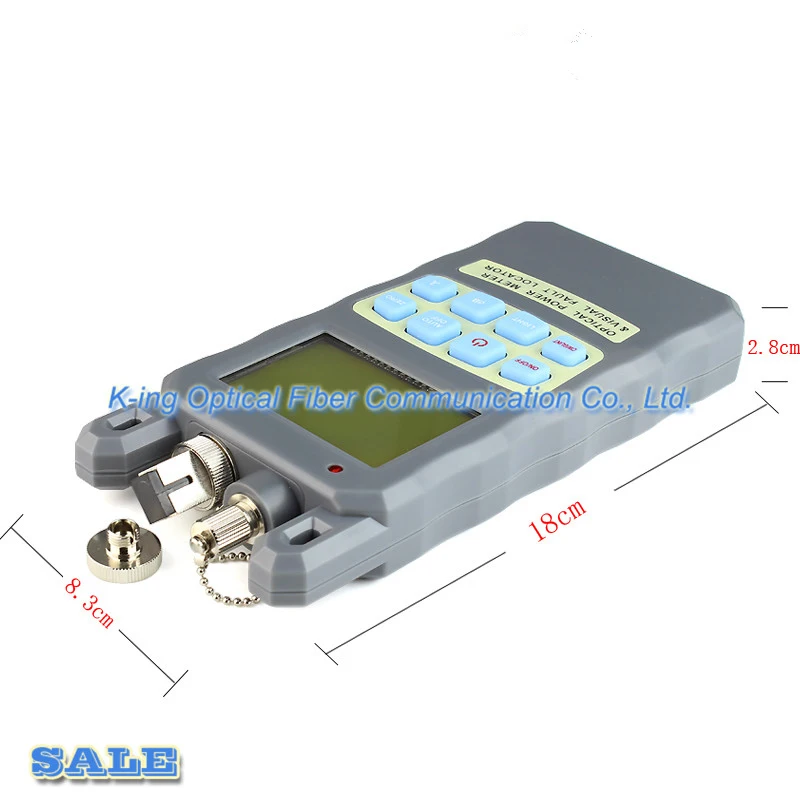 KING-06 Fiber optical power meter -70 to +10dBm and 10mw 10km Fiber Optic Cable Tester Visual Fault Locator