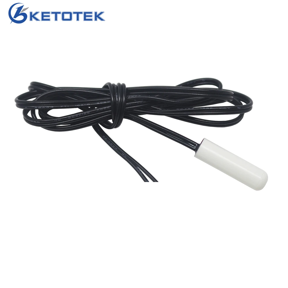 Waterproof NTC 10K temperature sensor probe -40-120C 1m 2m 5m length ABS resin shell aquarium sensor for Digital Thermostat