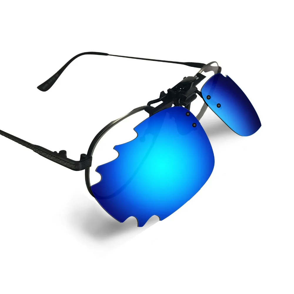 

HKUCO Sunglasses Clip Red Polarized Lenses For Myopia Frame Clip Polarized Lenses UV400 Protect