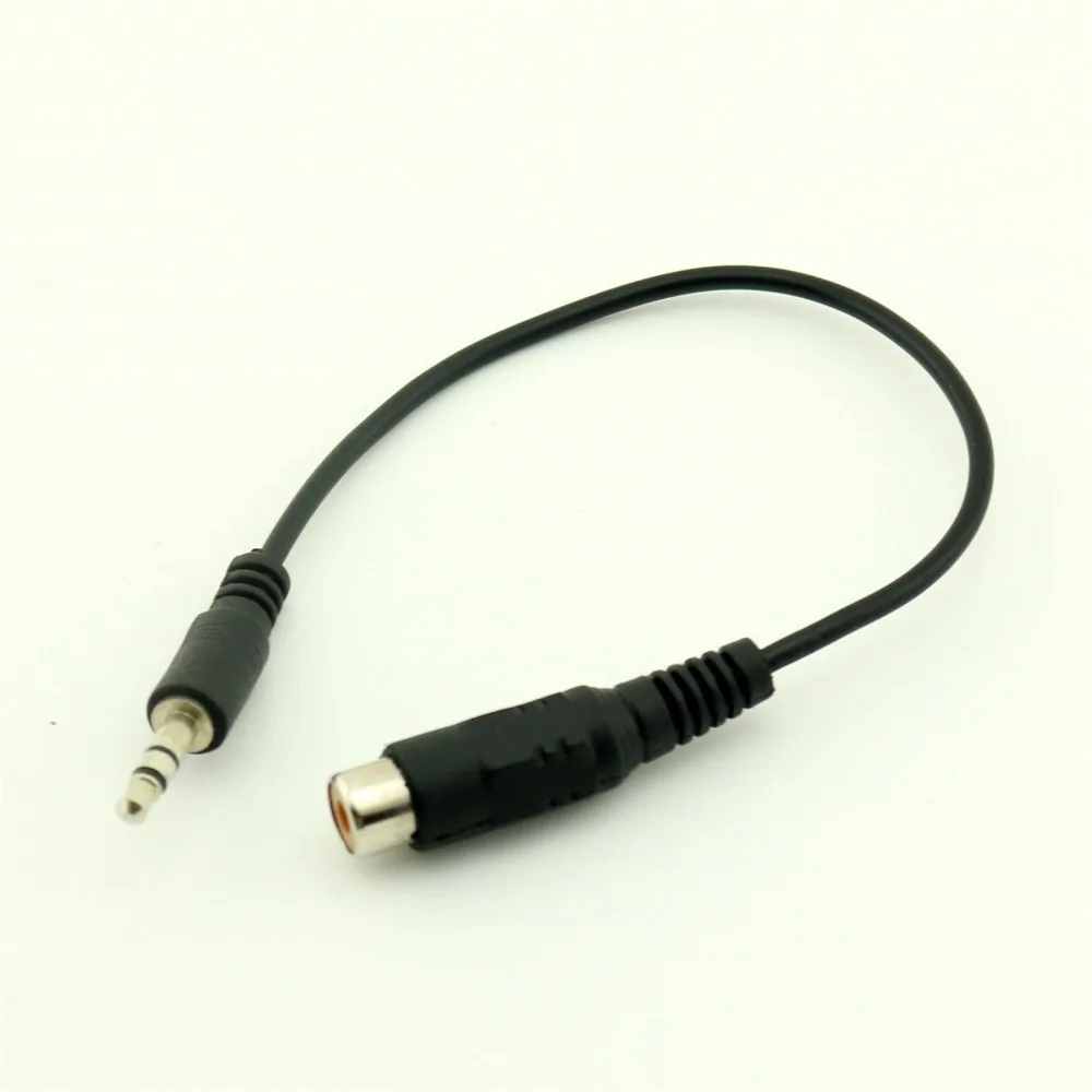 

10pcs 3.5mm Male Stereo Plug to RCA Female Audio Video Adapter Cable Cord 20cm