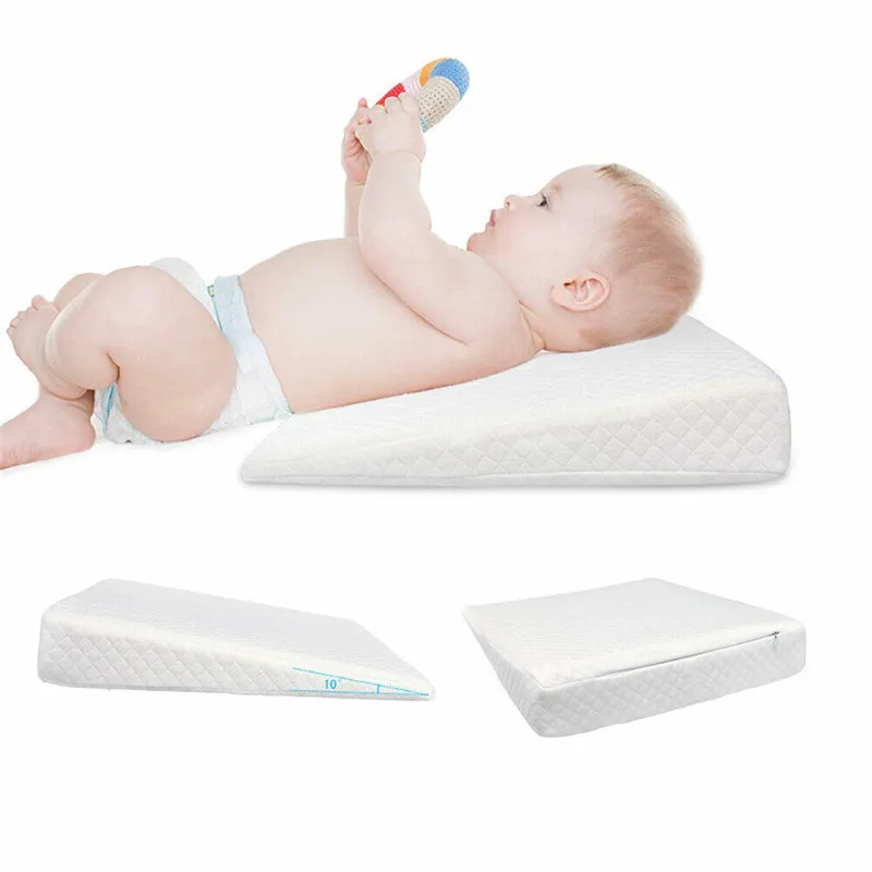 Blotona Hot Newborn Baby Sleep Pillow Anti Baby Spit Milk Crib Cot Sleep Positioning Wedge Anti-Reflux Cushion Cotton Pad Mat