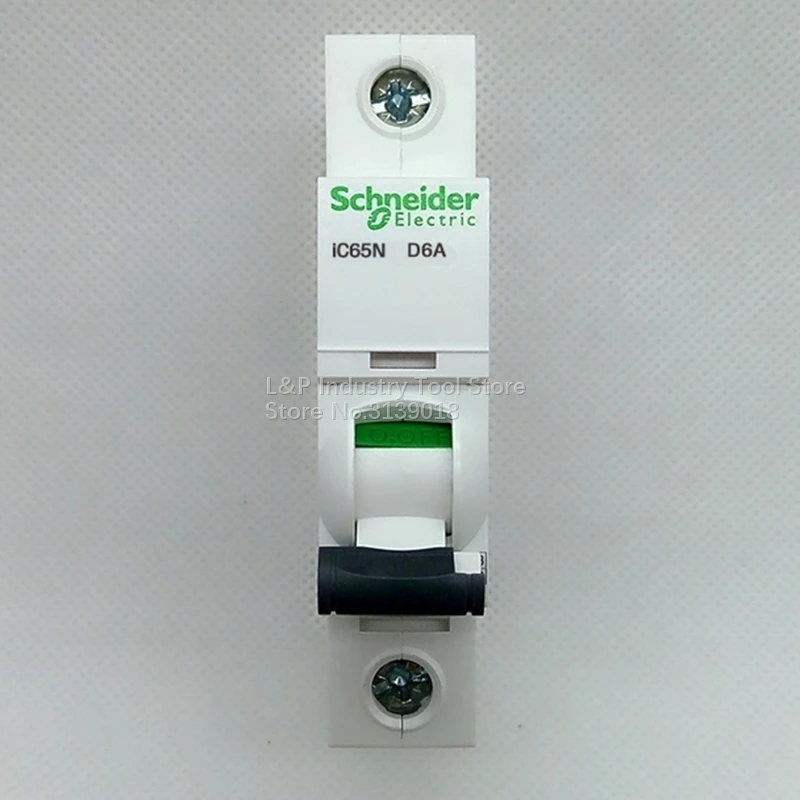 New Authentic Schneider Telemecanique IC65N 1P D6A A9F19106 Vacuum Mini Circuit Breaker MCB Acti 9 Type D