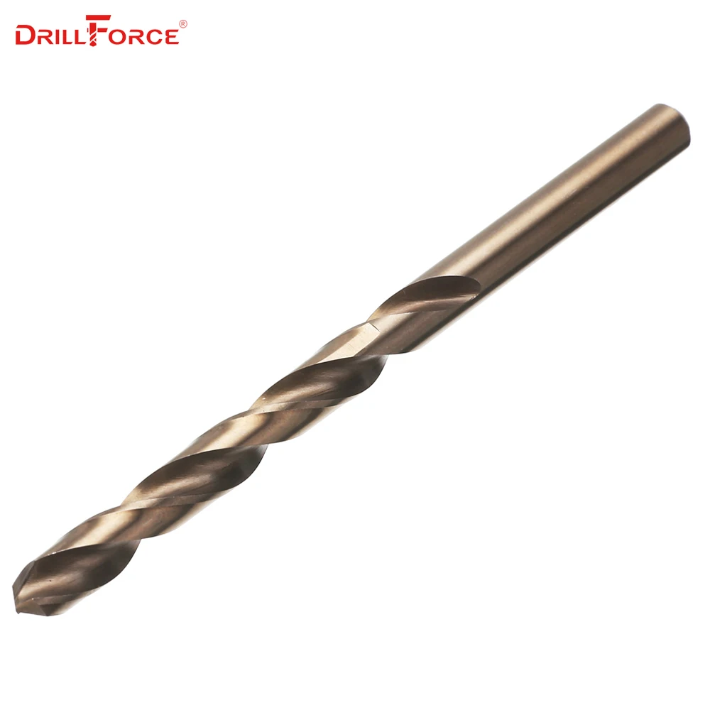 Drillforce-juego de brocas de cobalto, herramientas eléctricas de 1-13mm, M35, para cobre, acero inoxidable, aluminio, aleación de Zinc, broca