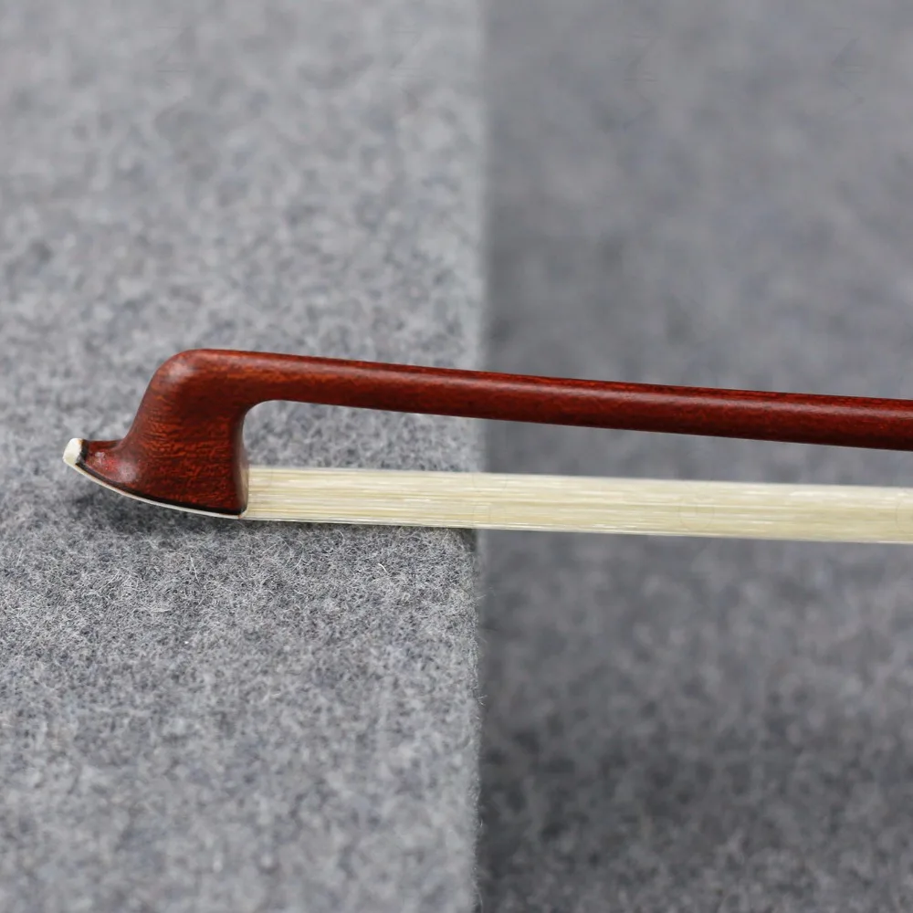 127V 4/4 Size VIOLIN BOW Carbon Fiber Core with Pernambuco Skin Stick Snakewood Frog Natural Horsehair