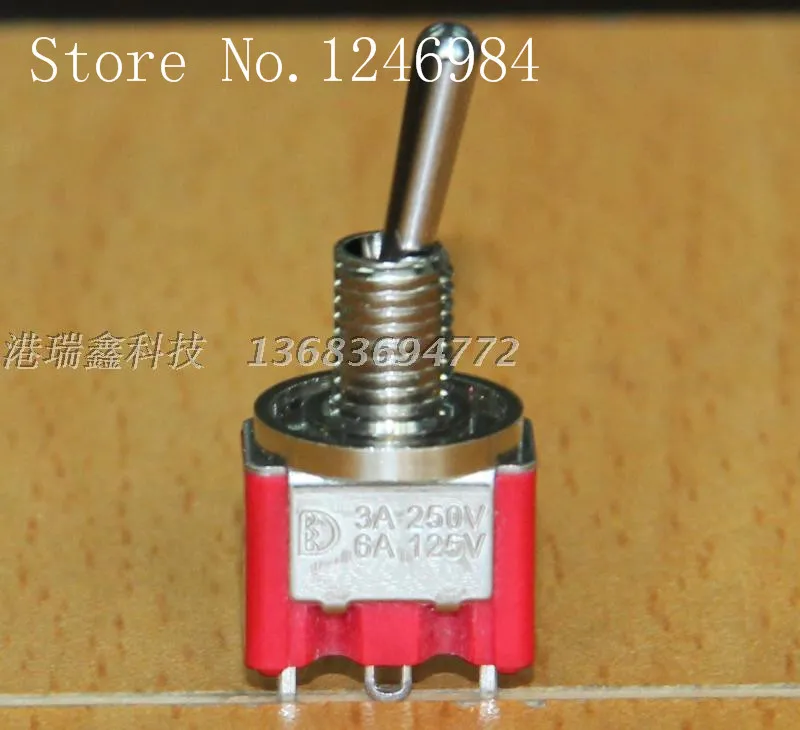 

[SA]F8013 splash -in two tranches M6.35 small tripod single toggle switch toggle switch Q11 Taiwan Deli--50pcs/lot