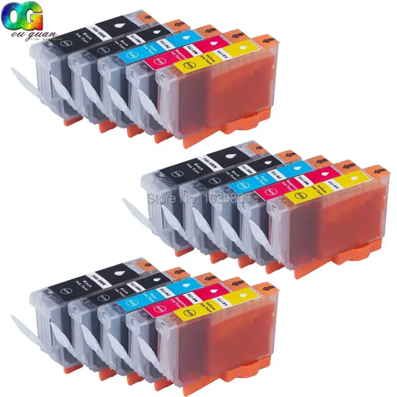 

10PK Chip Compatible CLI-8 PGI-5 Ink Cartridges Replace for Pixma iP3300 iP4200 iP4300 MP830 MP960 MP970 MX850 Printers Black+Co