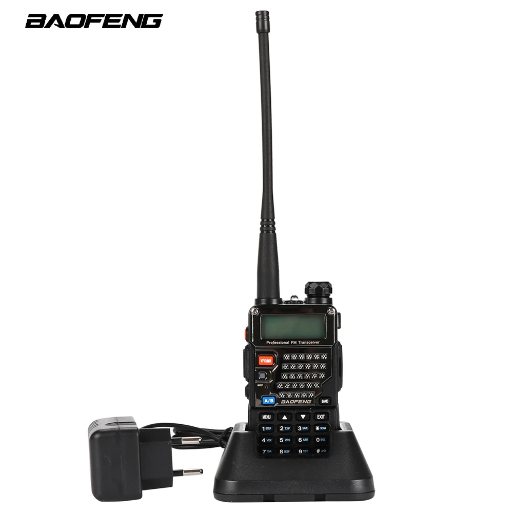 Baofeng BF-UV-5RE Plus Walkie Talkie Dual-Dand VHF/UHF CTCSS&CDCSS Two-way Radio Walkie Talkie 136-174MHZ/400-520HZ LCD Display