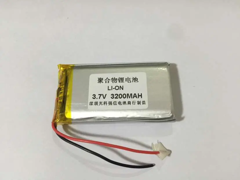 The new full capacity 3.7V lithium polymer 103361 3200MAH power / equipment / micro interphone Rechargeable Li-ion Cell