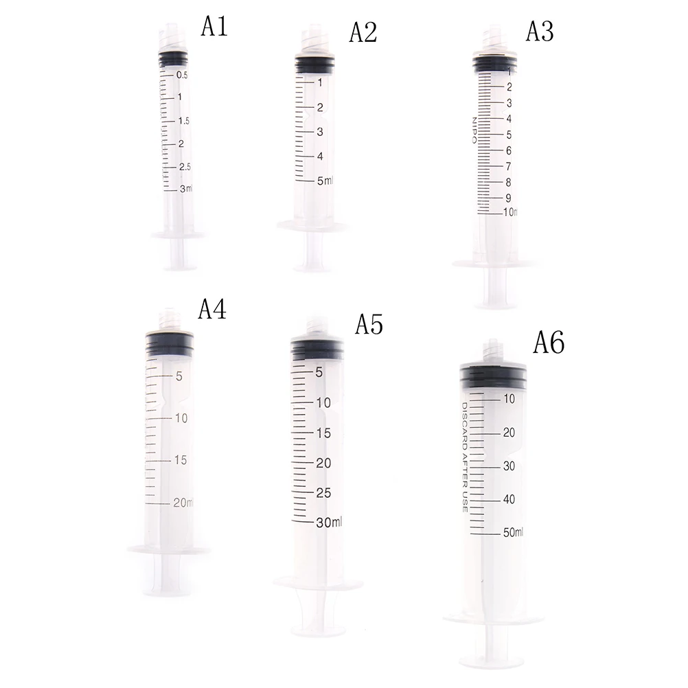 3ML 5ML 10ML 20ML 30ML 50ML Refilled Industrial Syringe Tube Thread Needle Screw Type Hand Push Glue Dispensing Syringe