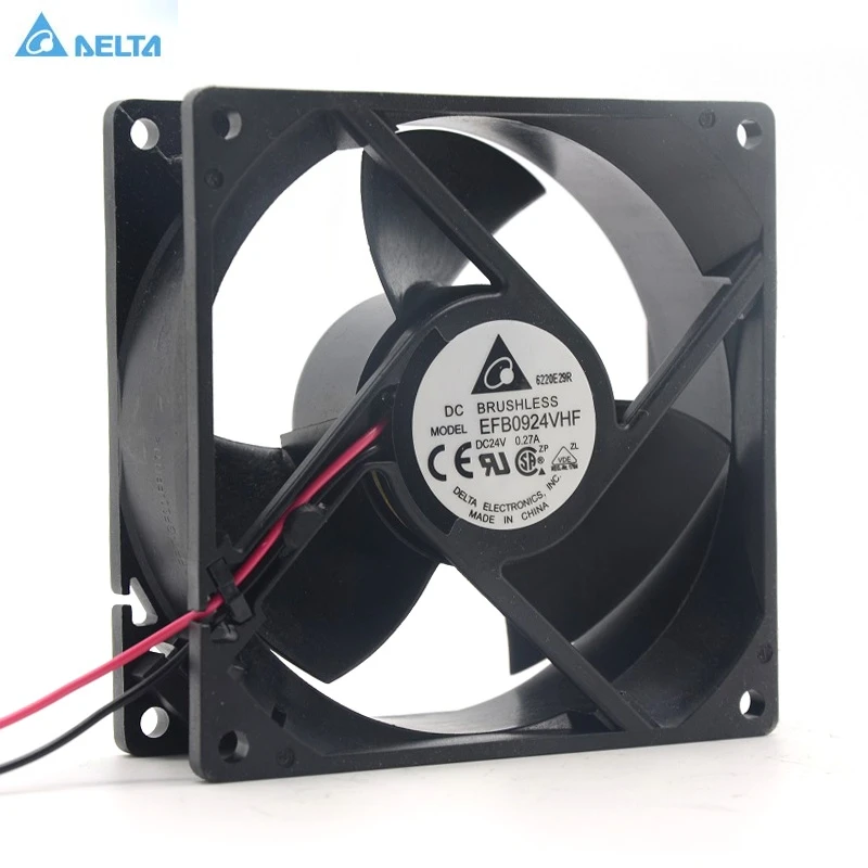 

Brand New for delta EFB0924VHF 9CM 9032 24V 0.27A 90*90*32mm case axial cooling fan