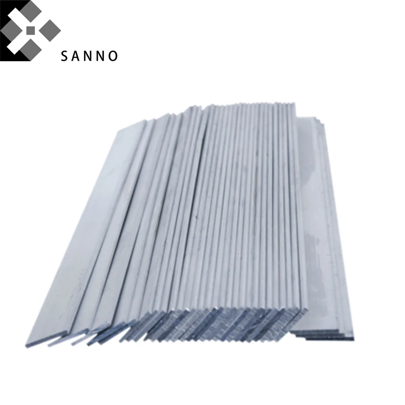 Placa de aleación de aluminio personalizable, 5 piezas, 5x5x500mm/2x25x500mm/6x25x500mm, barra de aluminio plano conductor sólido