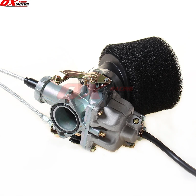 Power Jet Accelerating Pump 30mm carb PZ30 Carburetor Visiable Transparent Throttle Settle Dual Cable IRBIS Air Filter