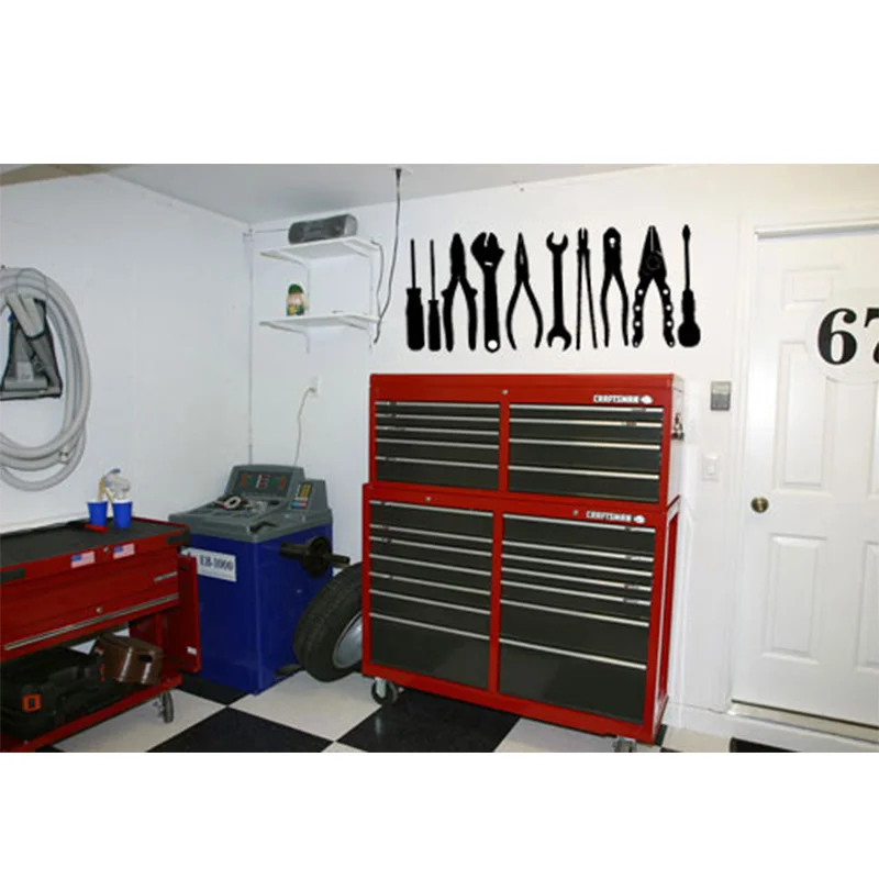 GARAGE TOOLS - Vinyl Wall Art Decal Sticker Mural 2 sizes