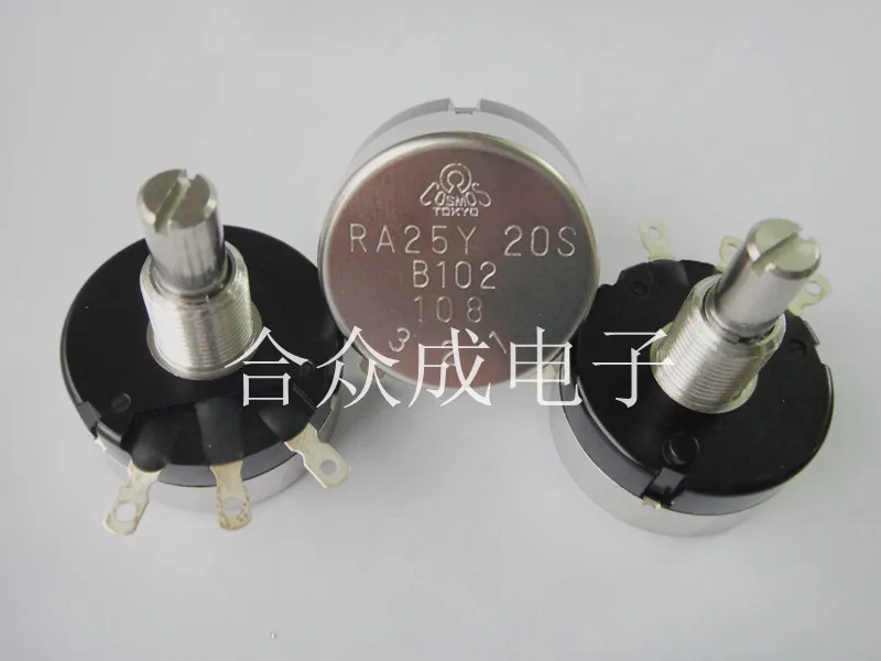 

[VK] Electric actuator potentiometer RA25Y20SB102 Japan imported single-turn around potentiometer switch