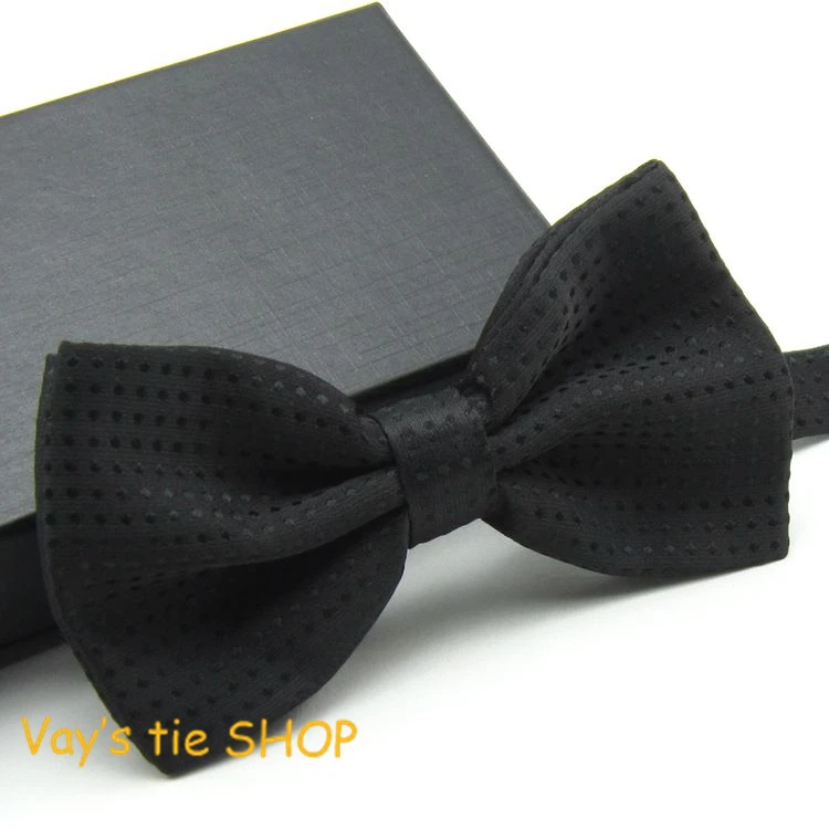 

Fashion Black Bow ties For Men High Quality Jacquard Dots Cravat Bowtie Wedding Tuxedo Party Gravata Brand New