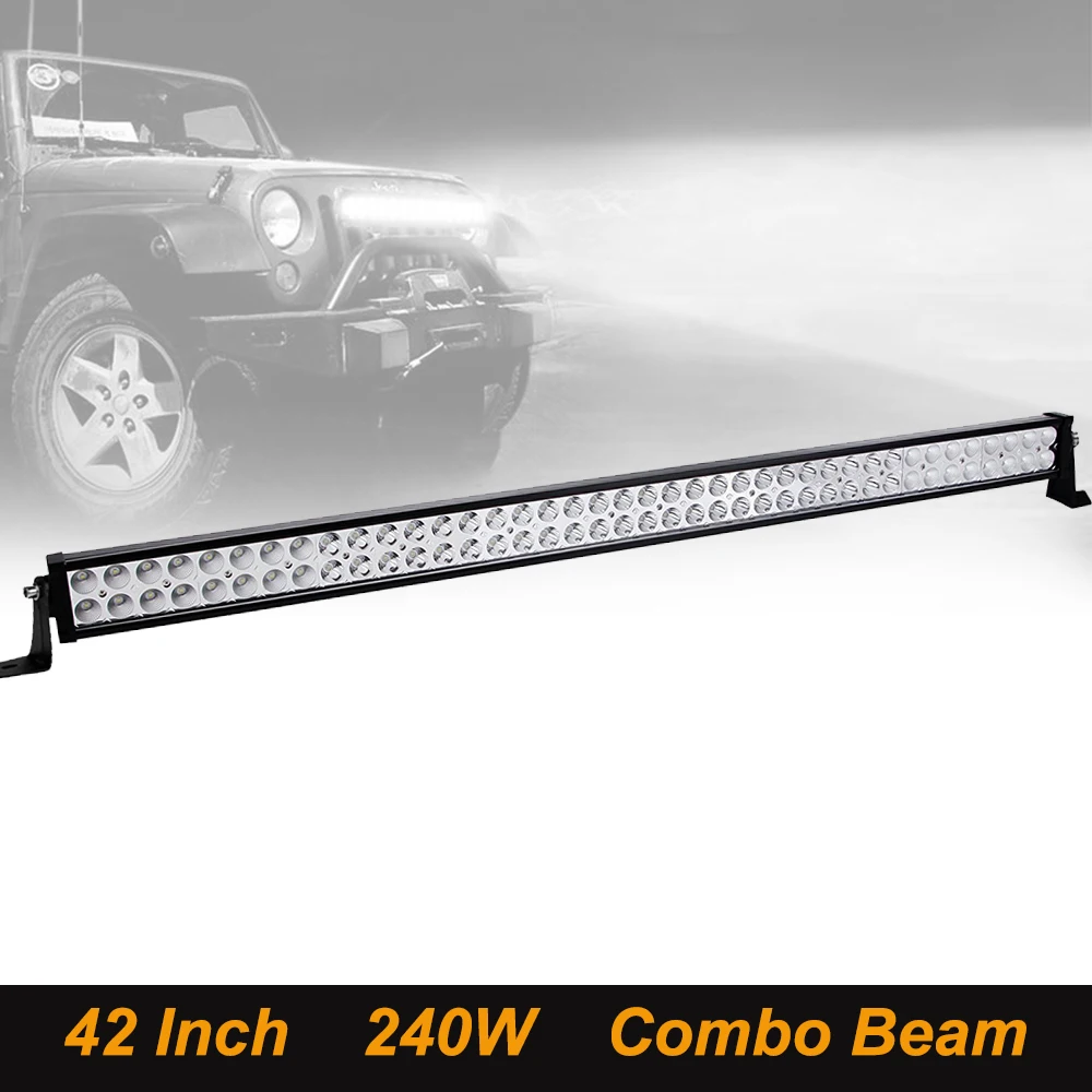 

42 Inch LED Bar LED Light Bar LED Work Light for Car Tractor Boat Off Road Offroad 4WD 4x4 Truck SUV ATV UTV Driving 12V 24V