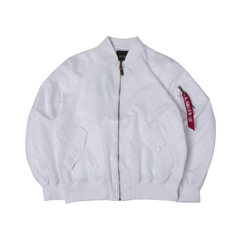 2025 Autumn Thin White Ma1 bomber flight rain windbreaker