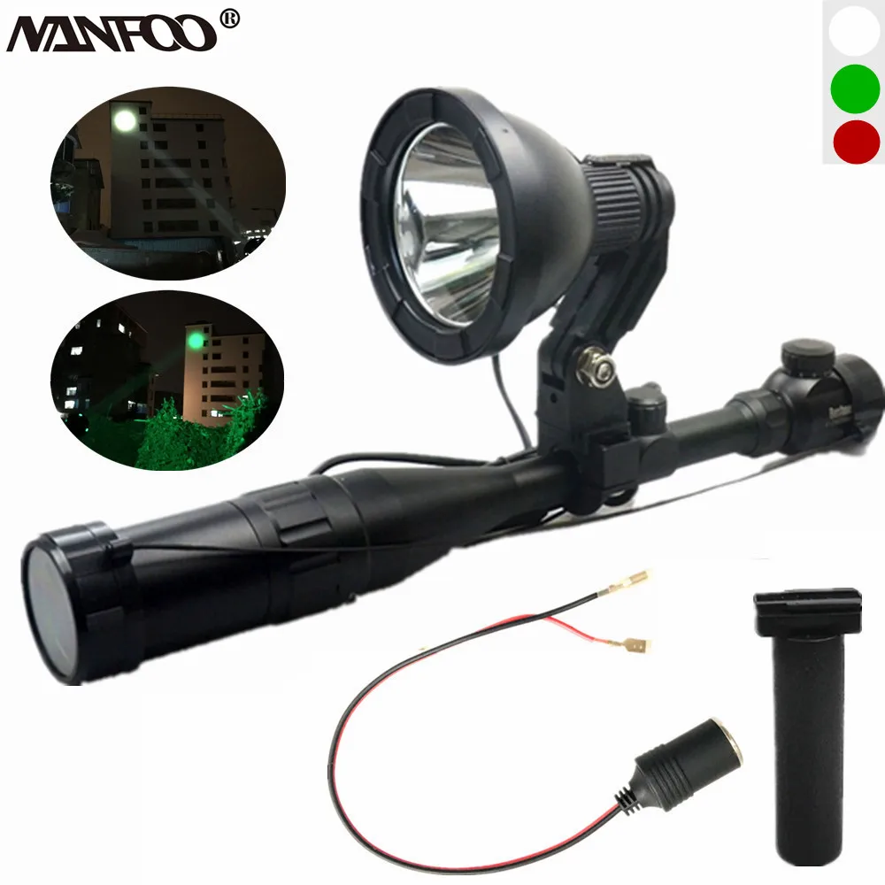 

Ultra Compact LED Scope Mounted Spotlight 5“ CREE XML2 T6 LED Rifle Mounted Spotlight 1200LM 10W LED Hunting Lamp Lightweight