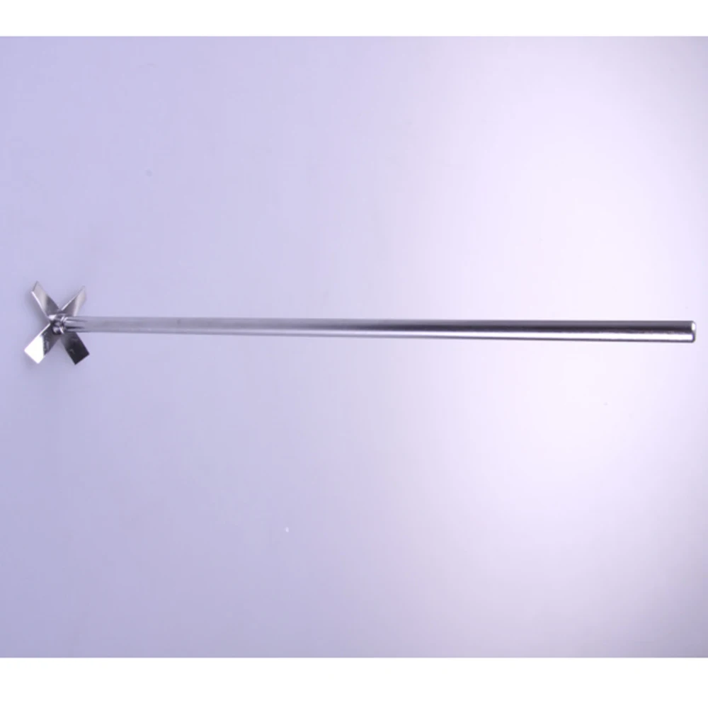 Lab Stainless Steel Cross Shaped Four Leaf blade total length 50mm Agitator Blade for Stirrer Lab Supplies length 300mm