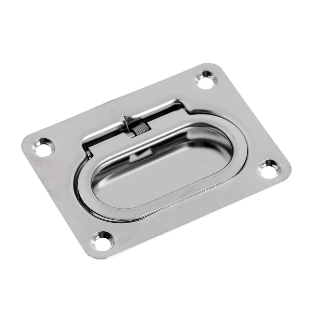 High Quality 316 Stainless Steel Marine Boat Hatch Locker Cabinet Lifting/ Pull Ring Handle Easy Installation