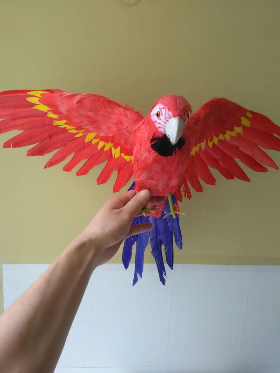 big spreading wings parrot model,foam&feathers colorful parrot handicraft,party prop,home garden decoration,gift 40x60cm d1210