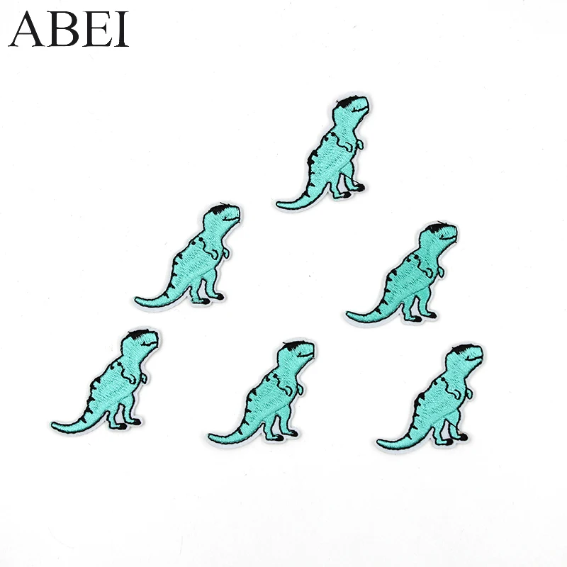 10pcs/lot Cartoon Dinosaur Patches Iron on Animals Appliqued for Kids Boys Jeans Sewing Clothing Motif Badge Diy Stickers Logo - view 5
