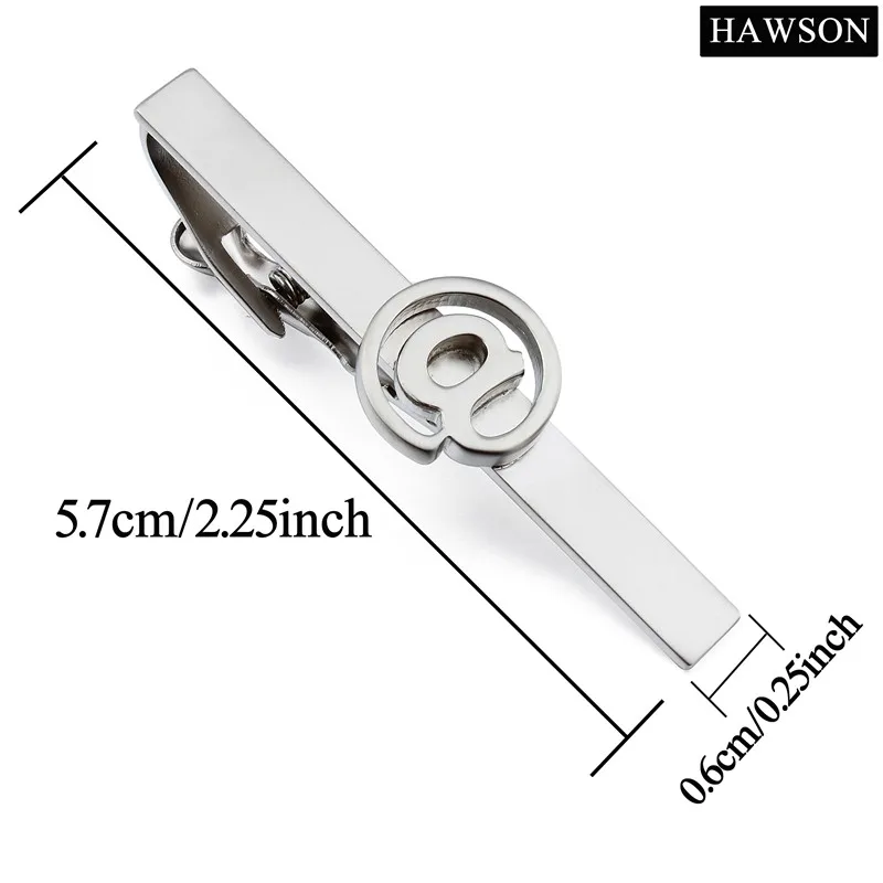 Trendy AT Design Tie Clip Business Suit Matt Neck Tie Pin 2.25 Inch Tie Bar