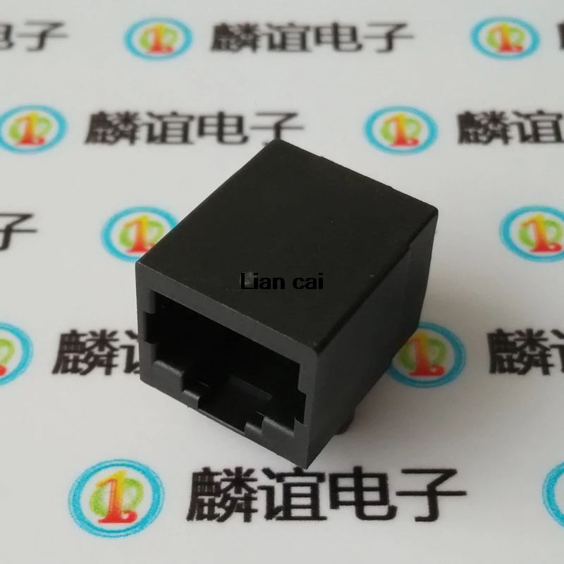 Conector de red hembra Modular de ángulo recto, conector LAN, PCB, 8P8C, 8Pin, 100mm, RJ45 56, 17,8 piezas