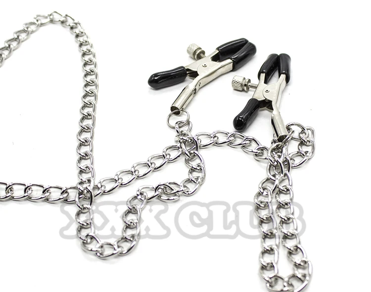 Thierry Adult Games Sex Toys Metal Clips Nipple Clamps Chained Shaking Penis Stimulate and Massage Male Breast Sex Toys For Male